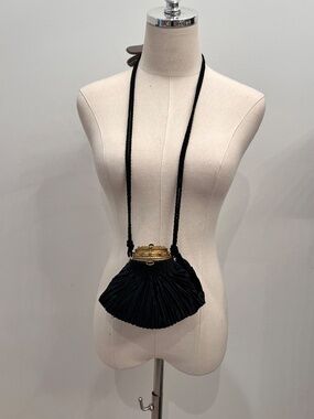 Rare Revival Ruched evening bag with secret compartment